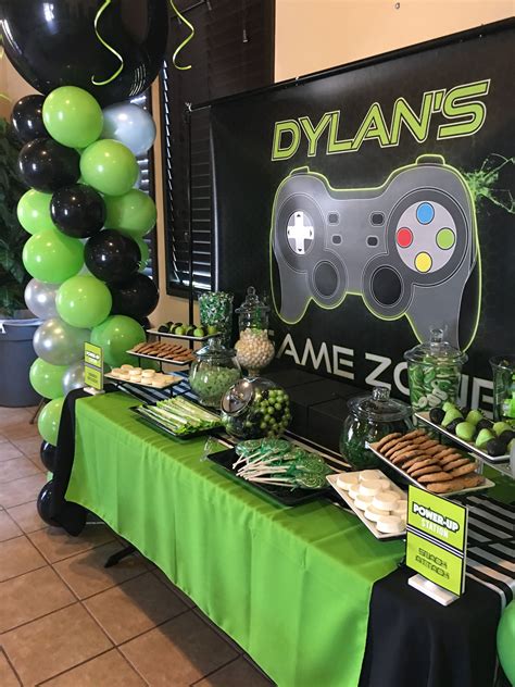 video game themed party supplies